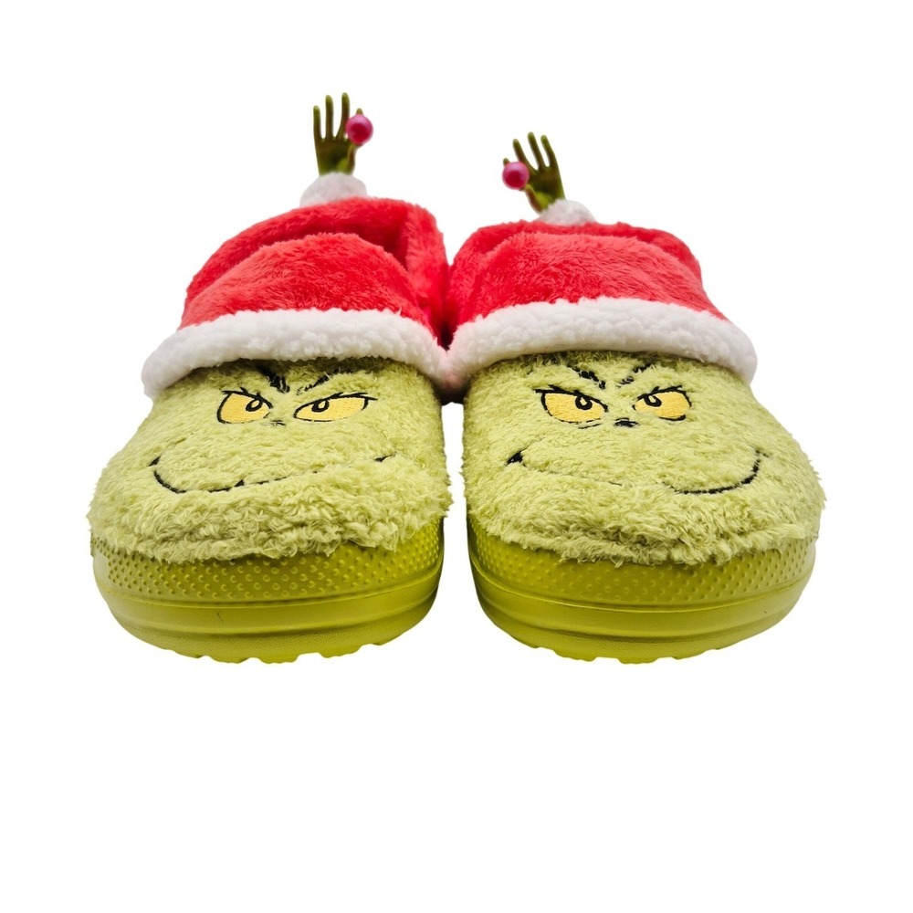 Crocs The Grinch Classic Lined Clogs Women's Size 11 Shoes Unisex Casual Green - Picture 11 of 16